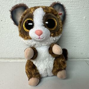 Ty Beanie Boos BINKY  Bush Baby 6” Beanbag Plush Stuffed Toy w/ Glitter Eyes P2